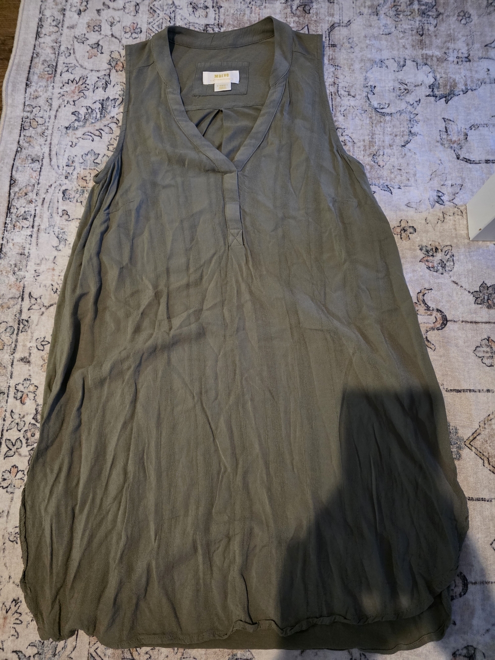 Anthropologie Olive Green Colonsay Tunic